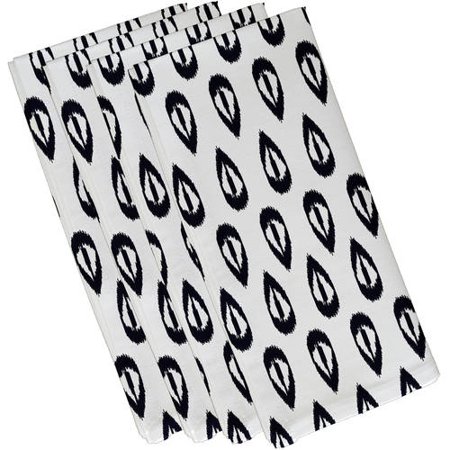 Simply Daisy 19  x 19  Ikat Tears Geometric Print Napkins  Set of 4