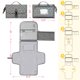 thumbnail image 5 of Cambiador de pañales portátil Kopi Baby Grey Arrow impermeable, 5 of 7