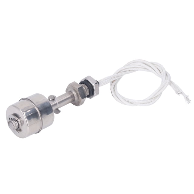 Liquid Level Float Switch 10mm Stroke Stainless Steel Liquid Water Oil Level Switch Sensor 0‑220V 65mm L