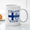 thumbnail image 3 of CafePress - Finland Suomi Flag Mug - 11 oz Ceramic Mug - Novelty Coffee Tea Cup, 3 of 4