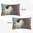 Balery Flower White Horse (2) Bedding Queen Pillow Cases Envelope