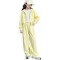 thumbnail image 2 of NAISIBABY Girls Outfit Sets Long Sleeve Casual Cute Fashion Hoodies and Pants 2-Piece Set Clothes Yellow Size 11, 2 of 9
