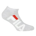 thumbnail image 2 of Fila Unisex, 2 Pairs Of Socks - Invisible Sneakers, Logo, Solid Colour Grey 35-38 (Uk 3-5), 2 of 2
