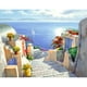 thumbnail image 1 of Hilo algodón ecológico bordado 11CT impresión 3 hebras 46x36cm kit serie paisaje punto cruz Santorini SZX-C51, 1 of 10