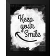 thumbnail image 2 of Grey, Jace 12x14 Black Modern Framed Museum Art Print Titled - Keep Your Smile, 2 of 5