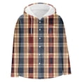 thumbnail image 5 of Dovford Men's Long Sleeve Quilted Lined Flannel Shirt Jacket with Hood 2025 Spring Fall, 5 of 5