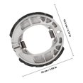 thumbnail image 2 of OUNONA 1Par Pastillas De Delanteras Y Traseras Semi Metal Para Uso En Motocicleta, 2 of 8