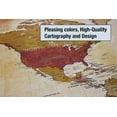 Laminated World Map Vintage Map Includes The Most Legible Location