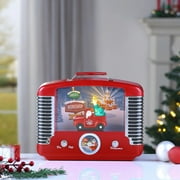 Mr. Christmas Nostalgic Truck Radio with 12 Songs, Red, LED, Includes 3 AA Batteries, 9.5 L x 12 W