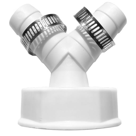1 12 Inch Double Connection Y Hose Adapter for Washing Machine and Dishwasher