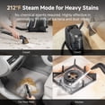 thumbnail image 3 of Uwant Portable Steam&Heating Carpet&Upholstery Cleaner Machine with 18Kpa Powerful Suction and Self- Cleaning Tools for Pets, Car and Furniture, 3 of 12