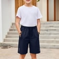 thumbnail image 2 of XXWXYD Unisex Kids Ice Shorts Lightweight Elastic Multicolor Sports Shorts Fashion Loose Fit Active Quick Dry Shorts Wicking Gym Running Shorts, 2 of 8