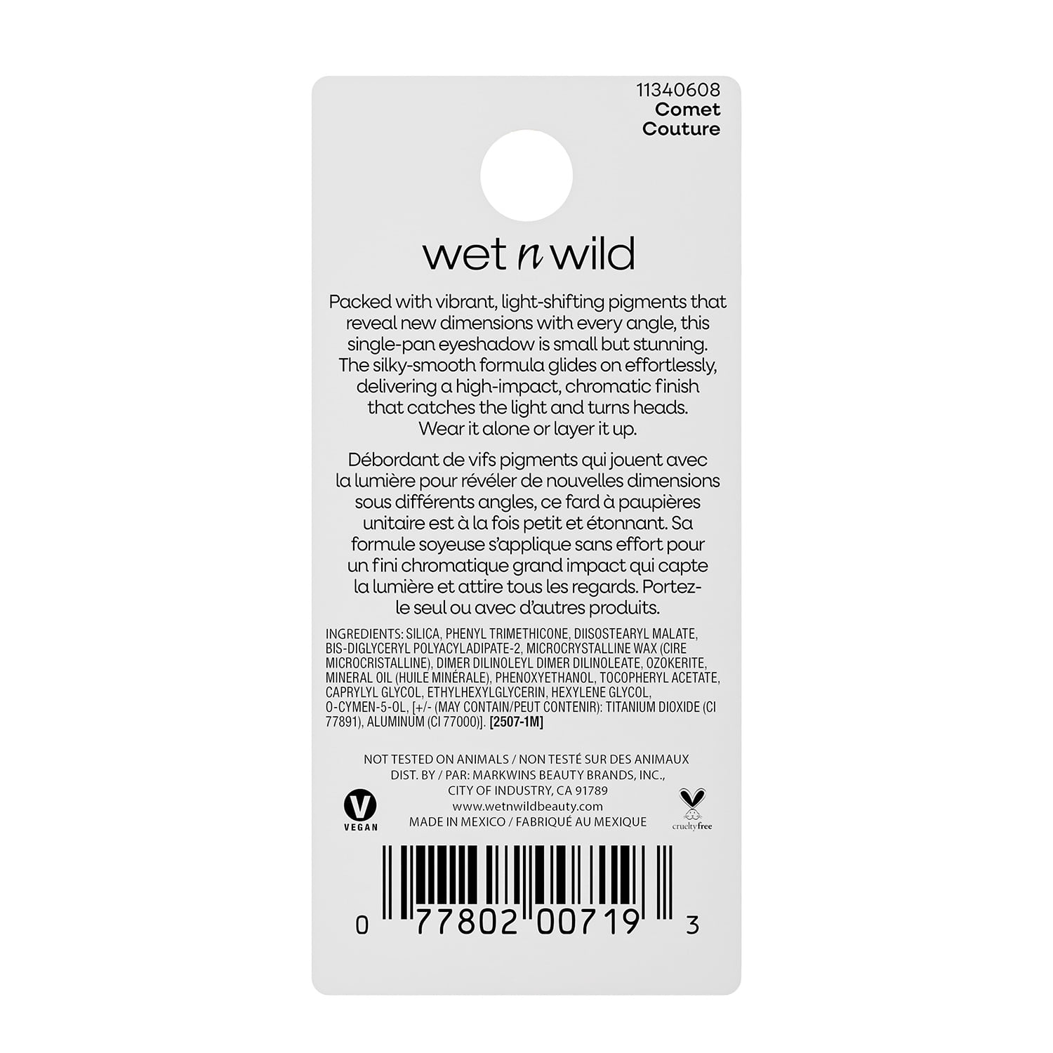 Wet n Wild, Chameleon Chrome Silky Eyeshadow in Comet Couture, 0.04 Oz