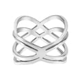 thumbnail image 2 of Exotic Puzzle Weave Quad Band Sterling Silver Ring-7, 2 of 6