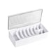 thumbnail image 1 of Organizador de extensiones de pestañas, caja de almacenamiento profesional de acrílico transparente de gran capacidad, contenedor de suministros para blanco, 1 of 8
