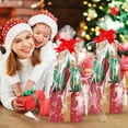 thumbnail image 4 of LEEYNEER Clear Cellophane Gift Bags with Bows for Gift Baskets and Holiday Wrapping OPP Material Multi Color Extra Large Size, 4 of 8