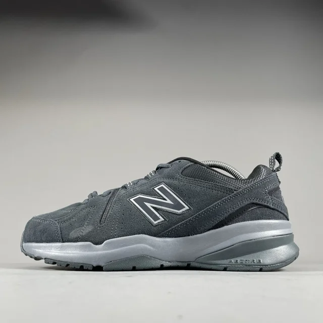 New Balance 608 V4 Men’s 10 4E Dark Gray Suede Athletic Sneakers Casual Shoe EUC
