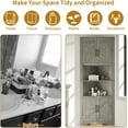 thumbnail image 6 of Corner Cabinet 67” Tall, Farmhouse Corner Storage Cabinet with Doors and 5 Shelves, Home Space Saver for Kitchen, Living Room, Gray, 6 of 16