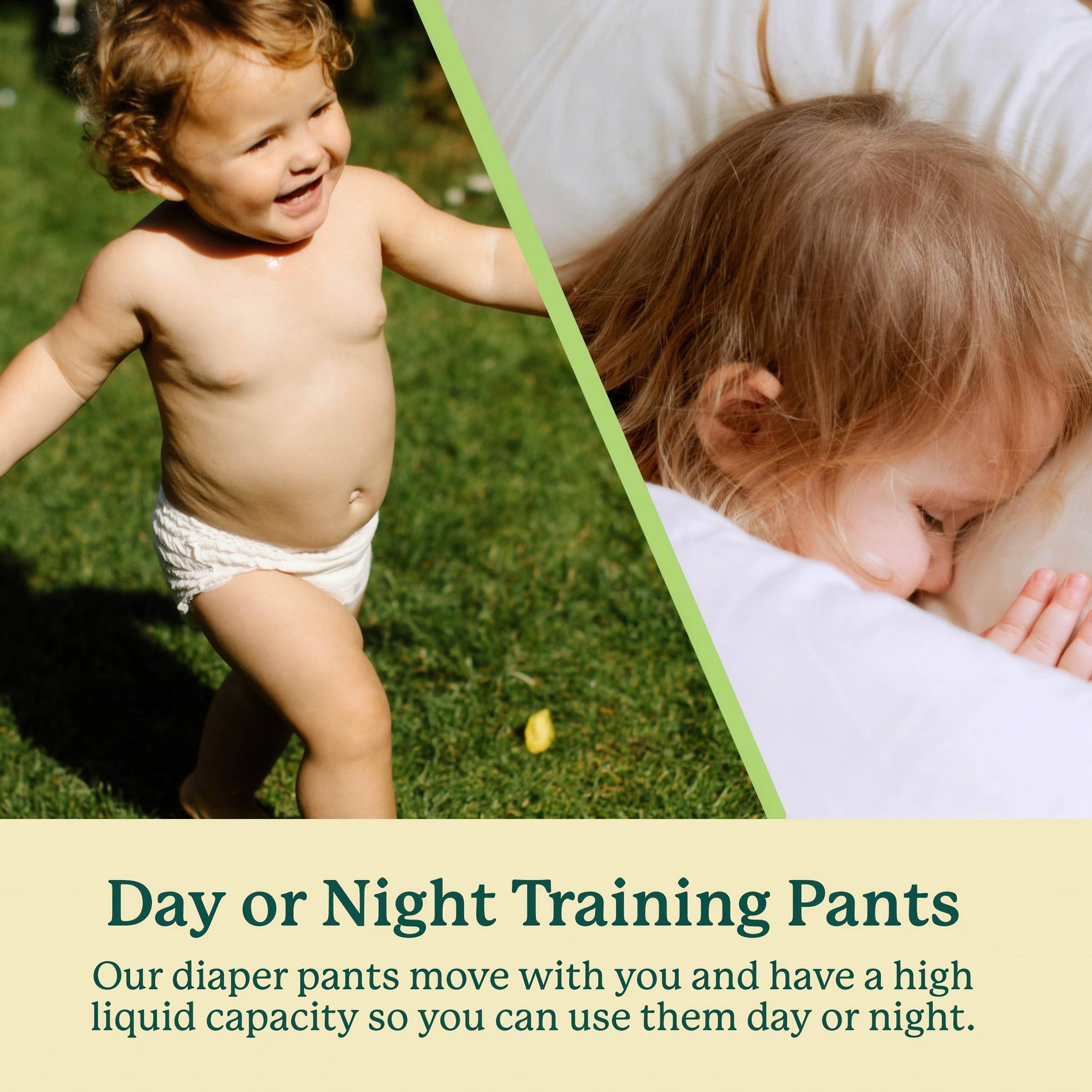 Bamboo Disposable Diapers - Made with Organic Bamboo and Viscose - Size 4T-5T - 60ct