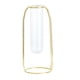 thumbnail image 1 of Florero De De Cristal Colgante Florero De Flores Del Envase Del Terrario Soporte Del Hierro Oro alto, 1 of 8