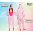 thumbnail image 3 of ¡Onesie Funziez! Disfraz ajustado de flamenco rosa para adulto, 3 of 6
