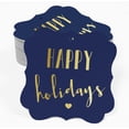thumbnail image 2 of Inkdotpot Pack Of 100 Real Gold Foil Bracket Shape Paper Tags Happy Holiday Favor Hang Tags, 2 of 6