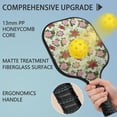 thumbnail image 4 of Pickleball Paddles Set,Pioneer Flower Floral Print Pattern Fiberglass Surface Pickleball Racket Set with 2 Indoor Outdoor Pickleball Balls and Pickleball Bag,Pickle-ball Equipment, 4 of 6