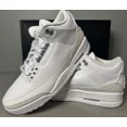 thumbnail image 1 of Jo r-dan 3 Retro Pure Money White/Silver Sneakers CT8532-111 Men’s Size 15, 1 of 6