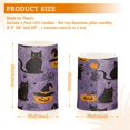 thumbnail image 6 of Yayeee Flameless Candles with Remote Flickering Battery Operated Multi Color Changing, Purple Halloween Black Cat, 6 of 7