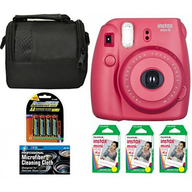 Fujifilm Instax Mini 8 Instant Film Camera + 6 Pack Fuji Instax Mini