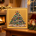 thumbnail image 2 of 2026 New DIY Christmas Tree Pearl Diamond Painting Art Kit, Easy 3D Pearl Bead Art Set for New Crafters, Relaxing Stress Relief Activity, Household Wall And Tabletop Ornament, 2 of 2