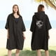 thumbnail image 3 of Albornoz de playa con capucha, toalla de baño, poncho, cremallera de felpa de doble cara, albornoz para cambiarse de surf, 3 of 4