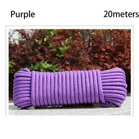

5/10/20meters 5/10/20meters length Hiking Camping Equipment 10 Colors Diameter 3mm Paracord Cord Paracords 550 Rope Lanyard Tent Ropes Survival kit PURPLE 20METERS