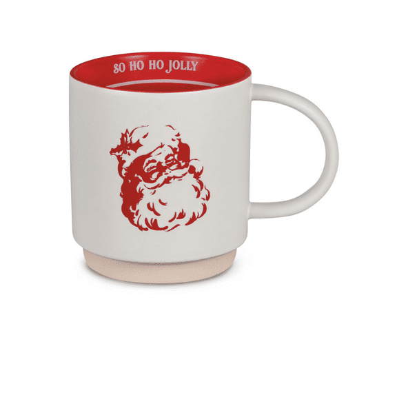 Hallmark So Ho Ho Jolly Santa Christmas 21oz Coffee Mug New