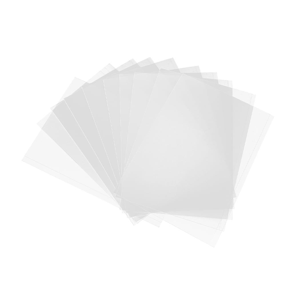 LOLIPPYY 20Pcs Clear Plastic Mold Films for Epoxy Resin Diy Projects