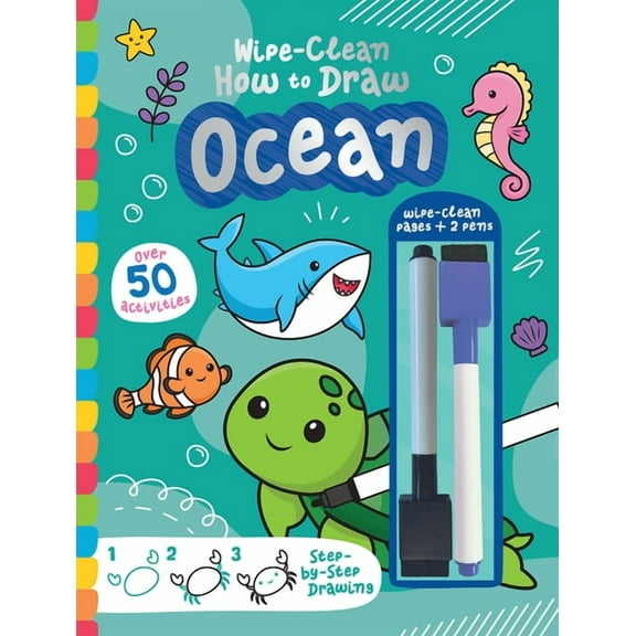 Wipe-Clean How to Draw Wipe-Clean How to Draw Ocean, (Hardcover)