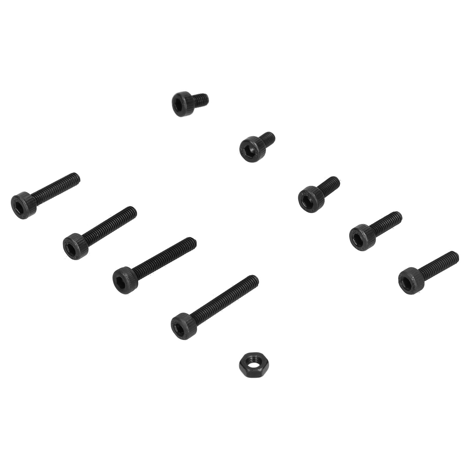 300,Pc Alloy Steel Screw  Nut Kit, M3 Hex Socket Cap Bolts for Mold Assembly  Machinery