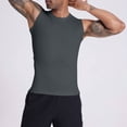 thumbnail image 4 of Cmfcve Big & Tall Men's Summer Tops Dry Fit Workout Running Tank Top Gym Sleeveless Muscle Athletic Shirt, 4 of 9