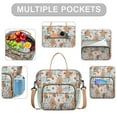 thumbnail image 2 of Pioneer Flower Floral Print Pattern Womens Lunch Box for Work,Insulated Large Lunch Bag for Tween and Teen,Loncheras Para Mujer,Leakproof Adult Lunch Bag for Work,Beach,Travel,Picnic,Camping, 2 of 7