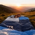 thumbnail image 4 of 2-Person XL Queen Size Sleeping Bag for Adults | Double Sleeping Bag with Pillow, Woven Material, Suitable for All Season Camping, Hiking, Backpacking, for cold & Warm Weather, 4 of 9