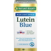 Nature's Bounty Lutein Blue Softgels, Dietary Supplement, 60 Count