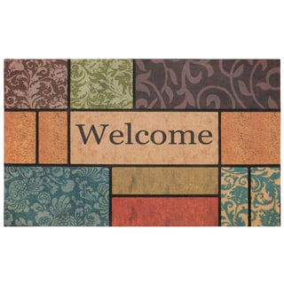 trafficmaster Rubber 24 in. x 48 in. Wrought Iron Door Mat