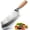 Silver, variant on ACMETOP Meat Cleaver Knife, 8" Butcher Knife, High Carbon Stainless Steel Chinese Cleaver with Wooden Handle, Chef Knife for Meat Vegetable