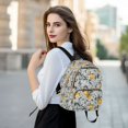 thumbnail image 6 of FORMRS Mini Backpack Purse for Women Quilted Travel Daypack Casual Shoulder Bag, Blue Lemons Pattern, 6 of 7