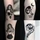 thumbnail image 2 of 100 pegatinas de tatuaje semipermanentes a prueba de agua para hombres y mujeres Pegatinas de tatuajes para parejas, 2 of 6