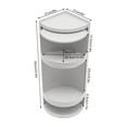 thumbnail image 2 of 360 ° Rotating Door  90° Right Angle Design 3 Tier Storage Rack, Rotating Storage Rack, Cosmetic Storage Rack, 2 of 26