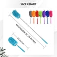 thumbnail image 3 of Microfiber Extendable Hand Duster - Washable Telescopic Pole Car Cleaning Brush, Retractable for High Shelves, Ceiling (Purple, 1 Pack), 3 of 5