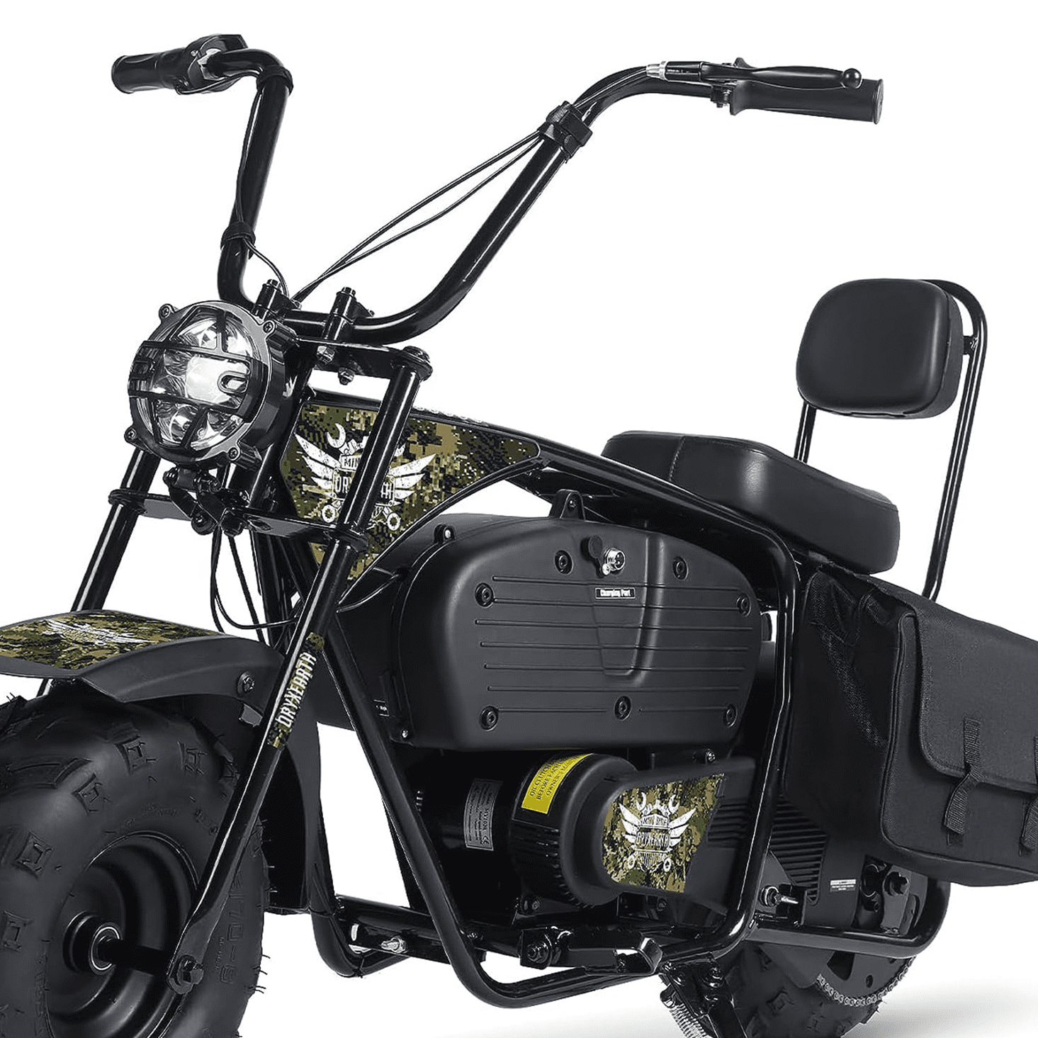 Oryxearth Electric Start Dirt Bike for Kids \u0026 Teens, 36V Battery, 1000W  Motor, Mini Motorcycle, Camo - Walmart Business Supplies, image size:1465x1465