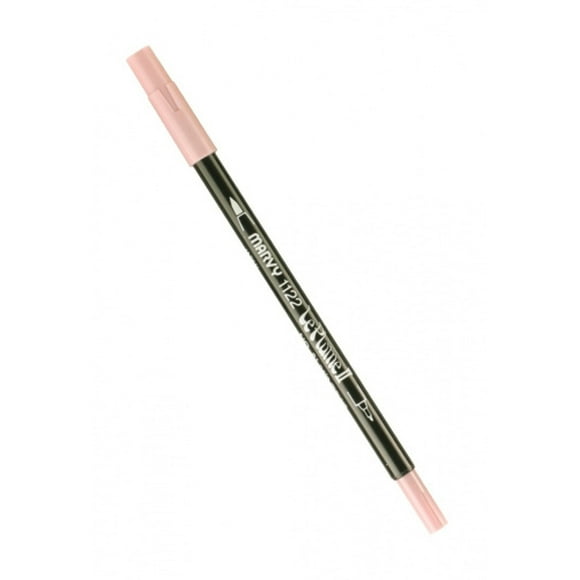 Uchida 1122-C-81 Marvy Extra Fine Tip Le Plume II Double Ender Marker Pen, Pale Mauve