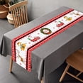thumbnail image 2 of Christmas Table Runner Linen Decorative Table Cloth with Tassels for Washable Wrinkle Resistant Table Runners for Christmas Party Dinner, Xmas Theme Dining Room, 14X71 Inches, 2 of 5